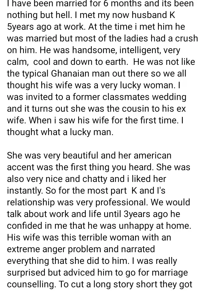 'He acts like a single man' - Embattled wife laments over husband's behavior