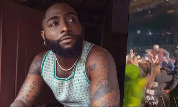 Excited Davido jumps into crowd during New York Concert (Video)