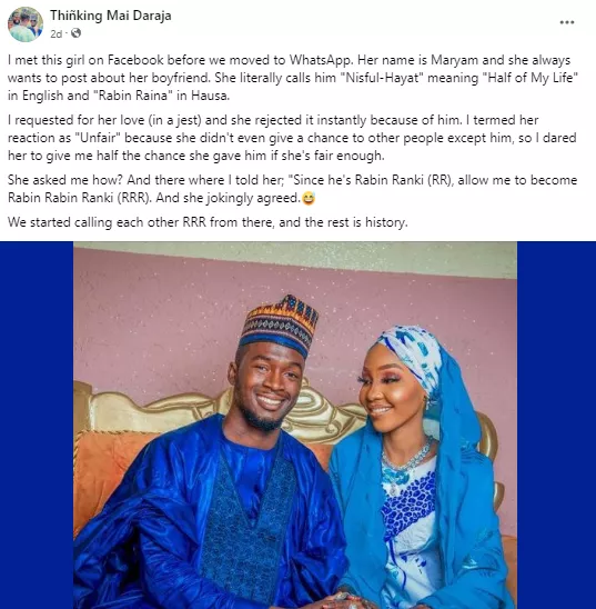Nigerian Engineer reveals how he ended up marrying a lady who always flaunted her boyfriend online