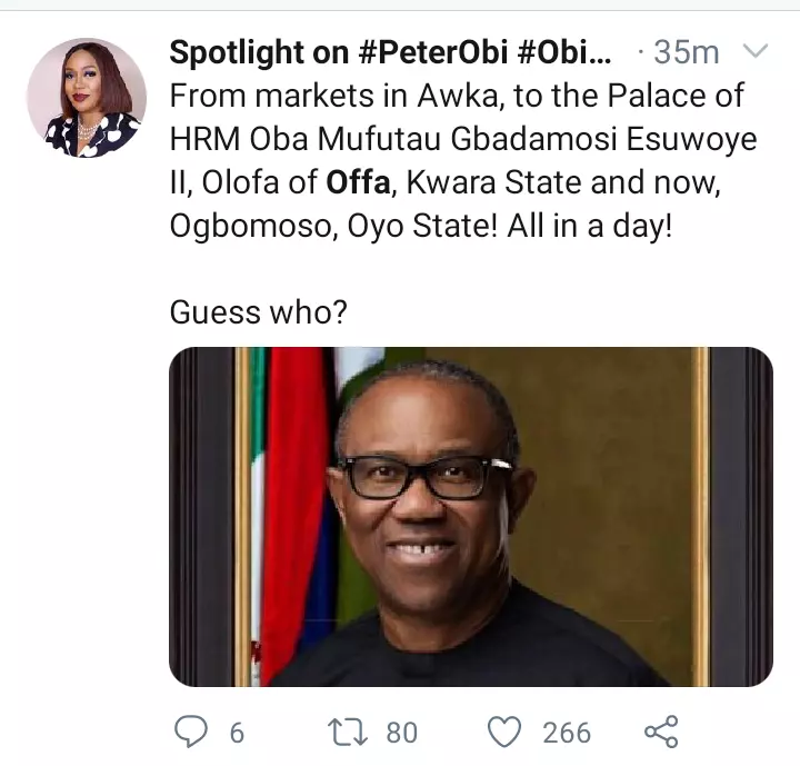 Reactions As Peter Obi Travels Across Three States In A Day