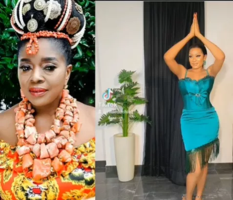 "One and only Yul Edochie's wife we know. Any other na counterfeit" - Actress Rita Edochie hails May on mothers day (video)