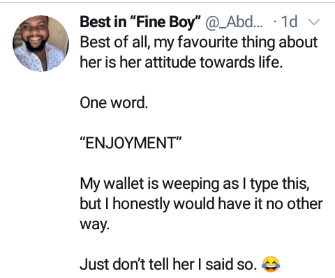 'You Carry Eye Go Market' - Nigerian Muslim Man Gushes OVer His Wife's Beauty and Virtues