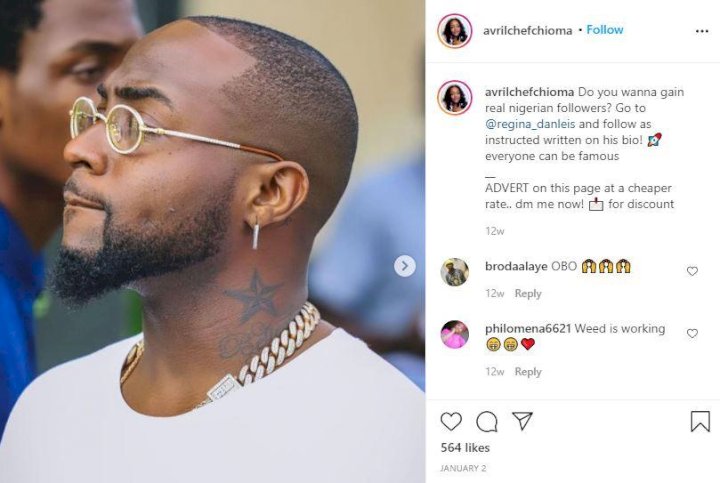 Chioma Rowland allegedly deletes majority of Davido’s photos off Instagram