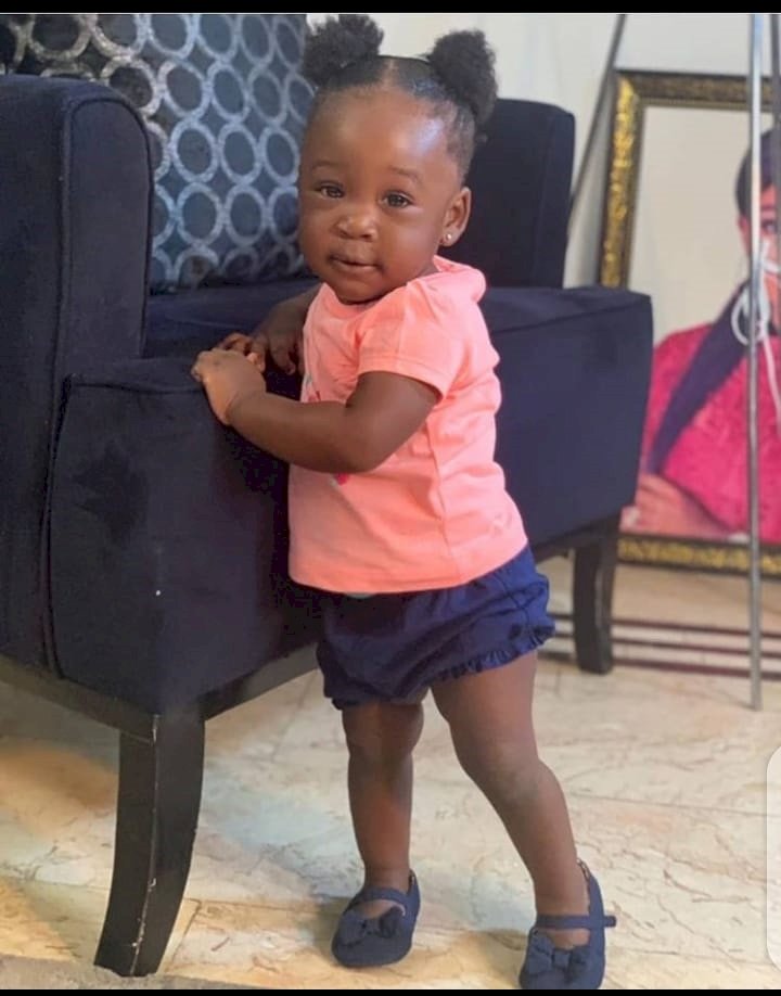 Mercy Johnson threatens to starve her 10 months old baby of food (See why)