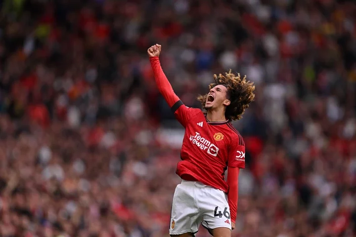 Hannibal Mejbri scored United's only goal in their 3-1 loss to Brighton