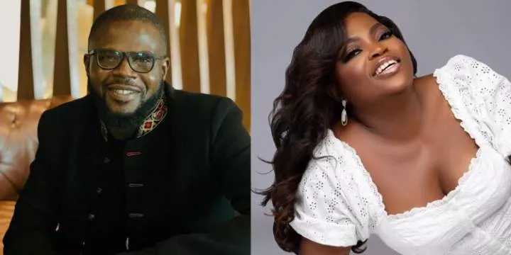 "Una don reconcile?" - Fans react as JJC Skillz unveils new project with Funke Akindele