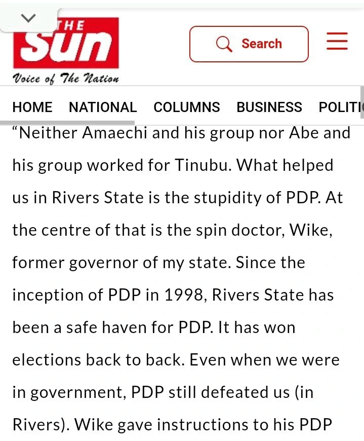 What helped APC In Rivers Is The Stupidity Of PDP, At The Centre The Spin Doctor, Wike-Tony Okocha