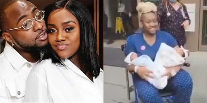 Congratulations pour in as Davido and wife, Chioma step out with newborn twins