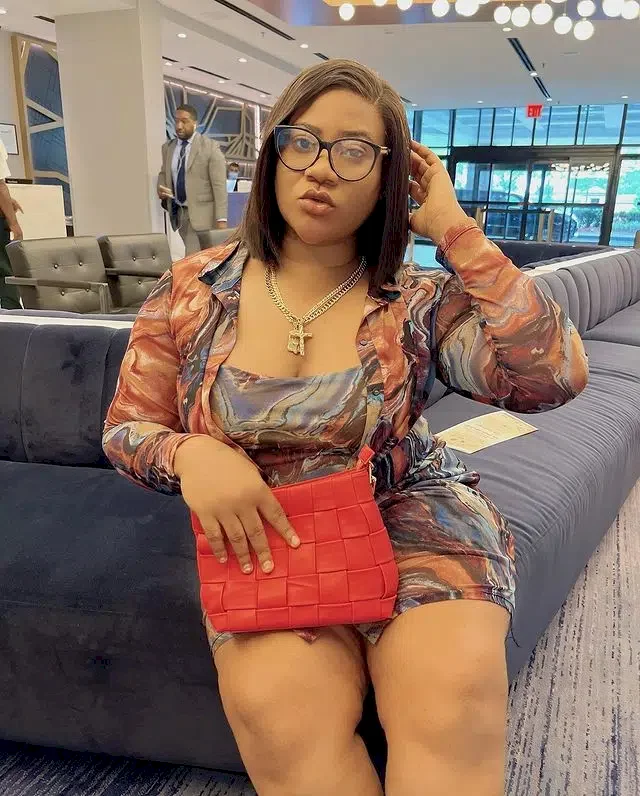 Nkechi Blessing spends N60k on nails after anonymous admirer placed her on N1m monthly allowance (Photos)