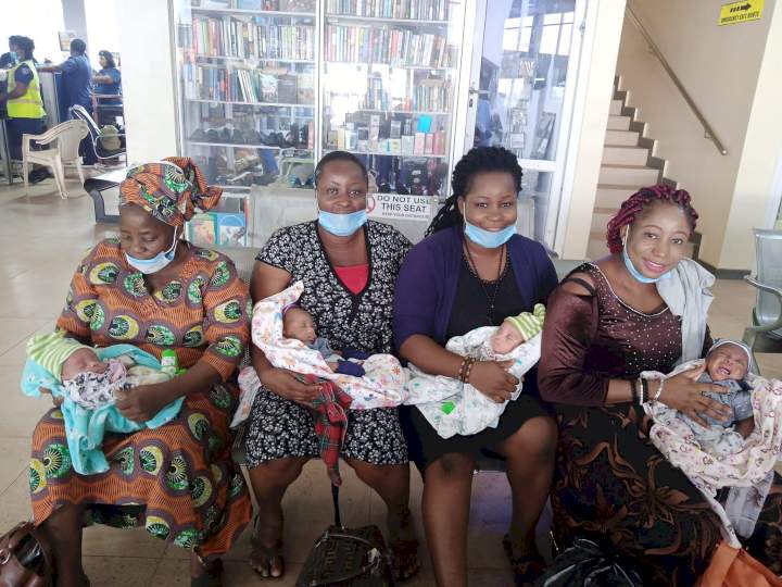 Couple welcome quadruplets after 12 years of waiting (Photos)