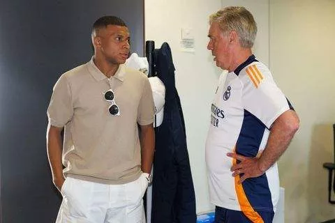 Mbappe and Ancelotti reunited at Real Madrid.