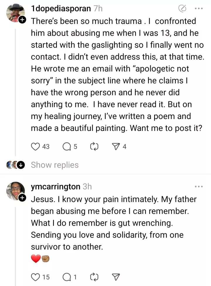 Woman reveals statement her father made to her that destroyed her self worth