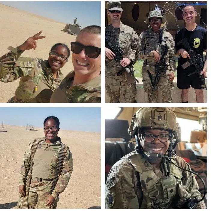 Reactions As Ugezu J Ugezu Shares a Photo Of His Daughter Who's In The US Army
