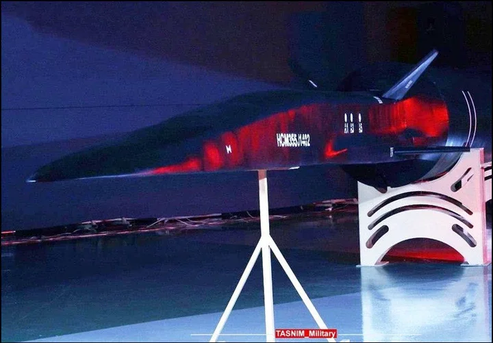 Figure 1. Iran's Fattah-2 Hypersonic Glide Vehicle, Mach 20 in flight, Mach 5 on impact.