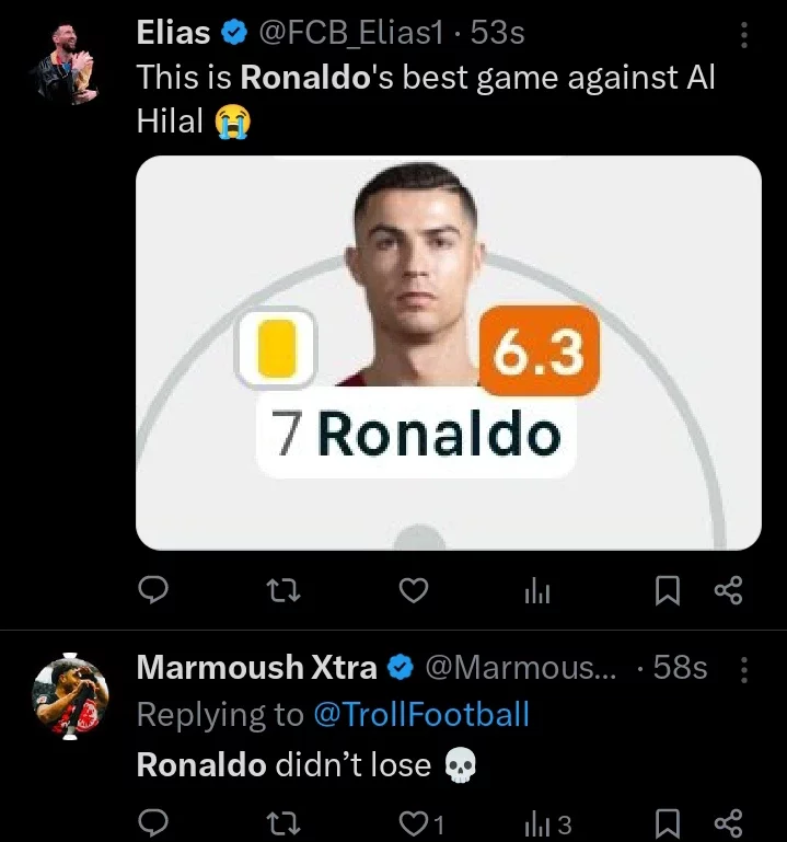 ALN 1-1 ALH: Fans Blast Cristiano Ronaldo After Having a Terrible Performance in Today's Match