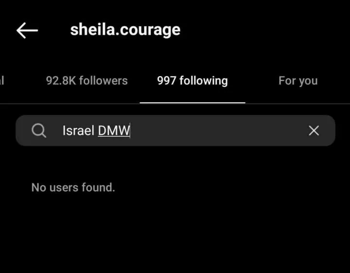 Israel DMW and wife, Sheila, unfollow each other on Instagram a year after marriage