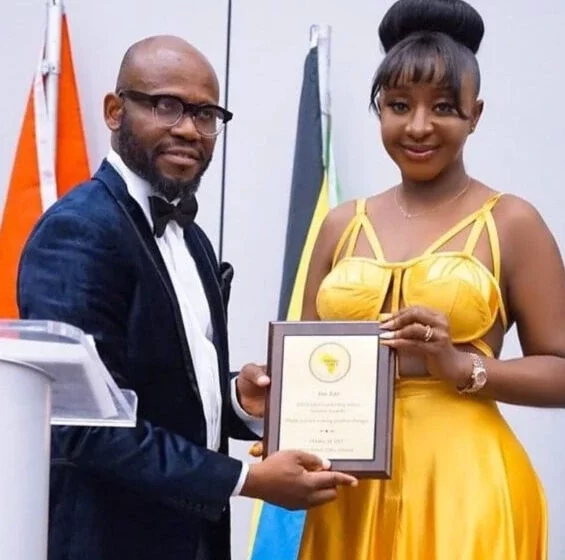 Ini Edo Gets Backlash for Her Yellow Fever Outfit at Global African Summit