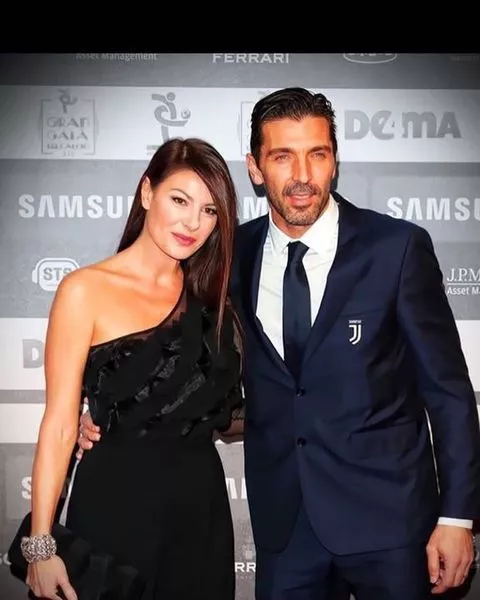 Buffon and his wife Ilaria D'Amico