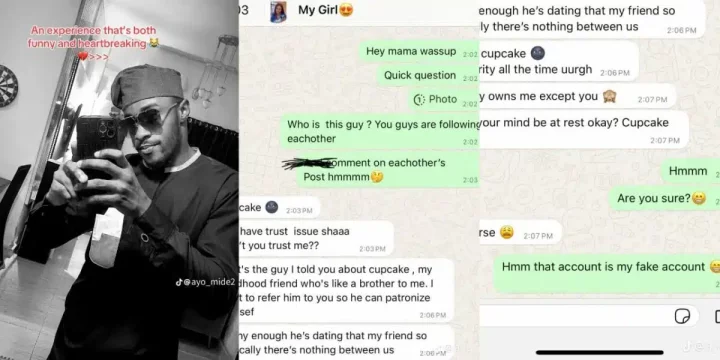 Man uses fake account to expose girlfriend's lies in viral post, heartbreaking chat trends