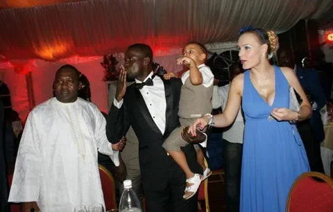 Emmanuel Eboue and his ex-wife Aurelie Bertrand