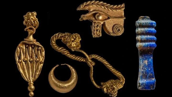Troves of treasure containing coins and jewellery were found as well