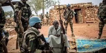 UN peacekeepers have been on the ground since 2013. Members of the 13,000-strong MINUSMA force are shown here in central Mali's Dogon region