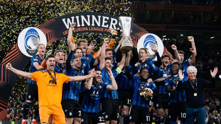 Italian side Atalanta won the Europa League this season - beating Liverpool on the way to doing so (Image: Getty)