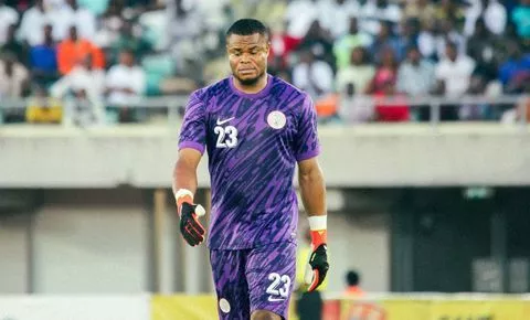 Super Eagles goalkeeper Stanley Nwabali - @Nwabalibobo on X