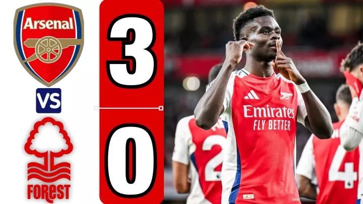 Arsenal 3 - 0 Nottingham Forest (Nov-23-2024) Premier League Highlights