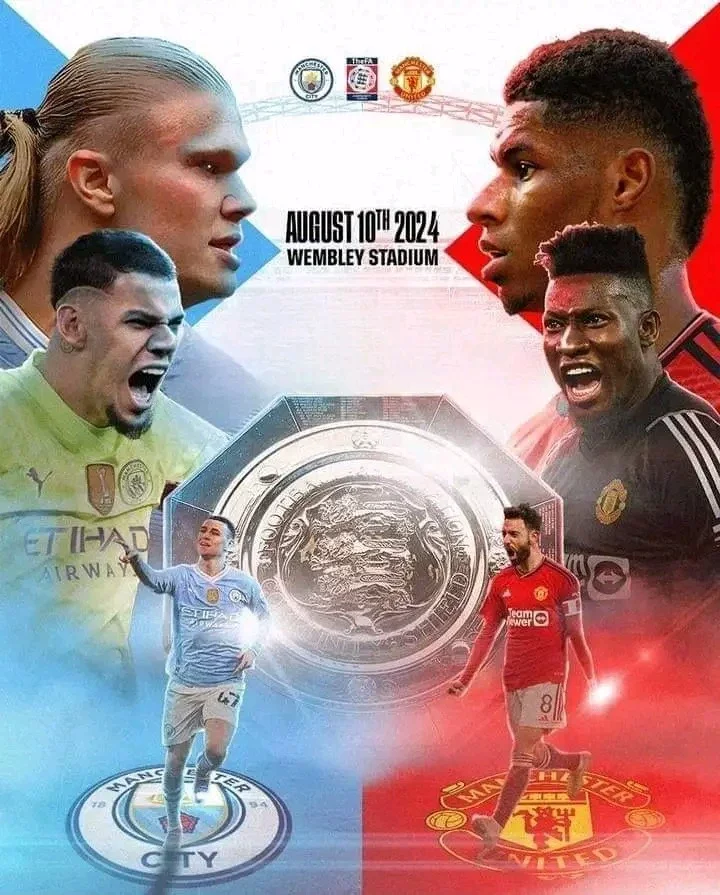 Battle of the Blues And Reds: Manchester Derby Takes Stage in Season-Opening Community Shield Clash