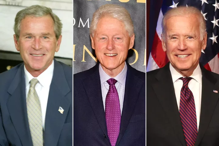 George Bush; Bill Clinton; Joe Biden 