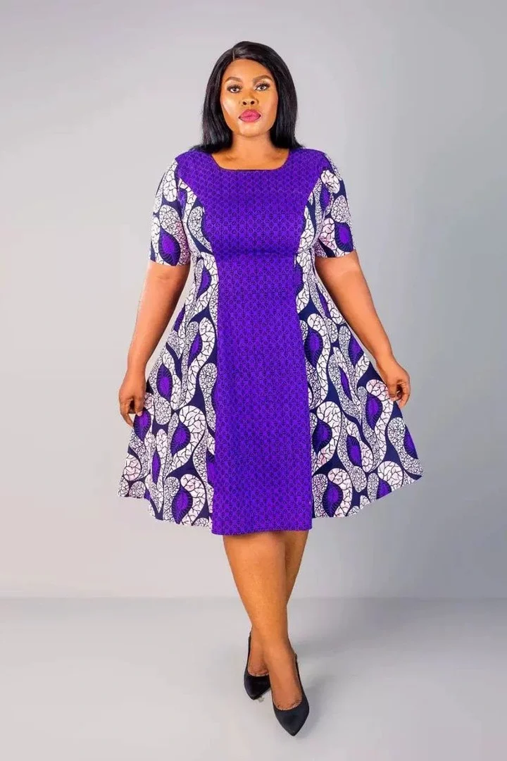 Gorgeous Blended Styles of Ankara Plain and Pattern For Ladies