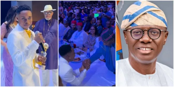 Moment Peller meets Governor Sanwo-Olu, video of their interaction goes viral