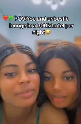 Besties loot hotel items after lodging for N300K, video stirs uproar