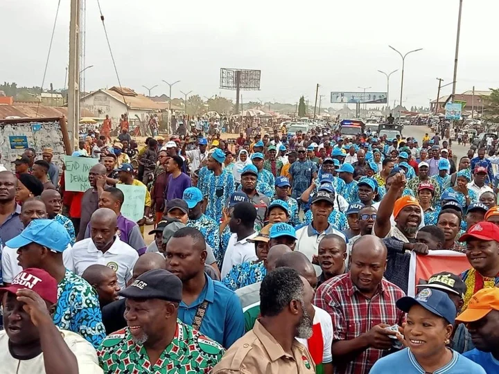 NLC protests economic hardship in Osogbo