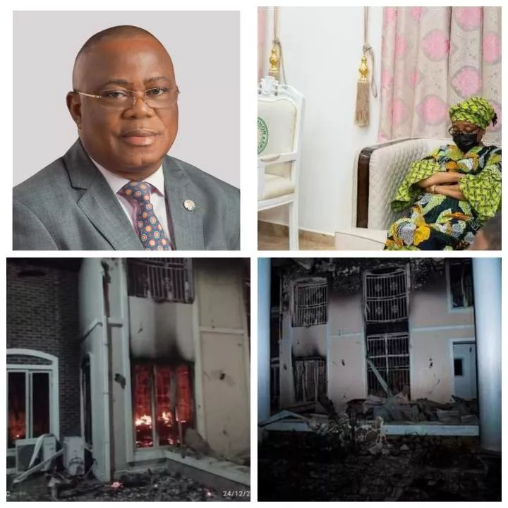 Late Akwa Ibom PDP chairman's widow and her sister die in house fire (videos)