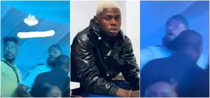 Drama in club as Sam Larry gets confronted over Mohbad's death