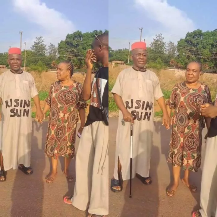 Actor Chiwetalu Agu takes a stroll with his family in rare video