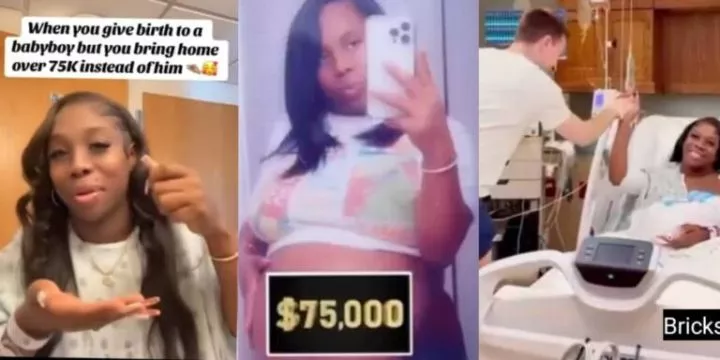 Woman celebrates receiving $75k after giving up surrogate baby Woman celebrates receiving $75k after giving up surrogate baby
