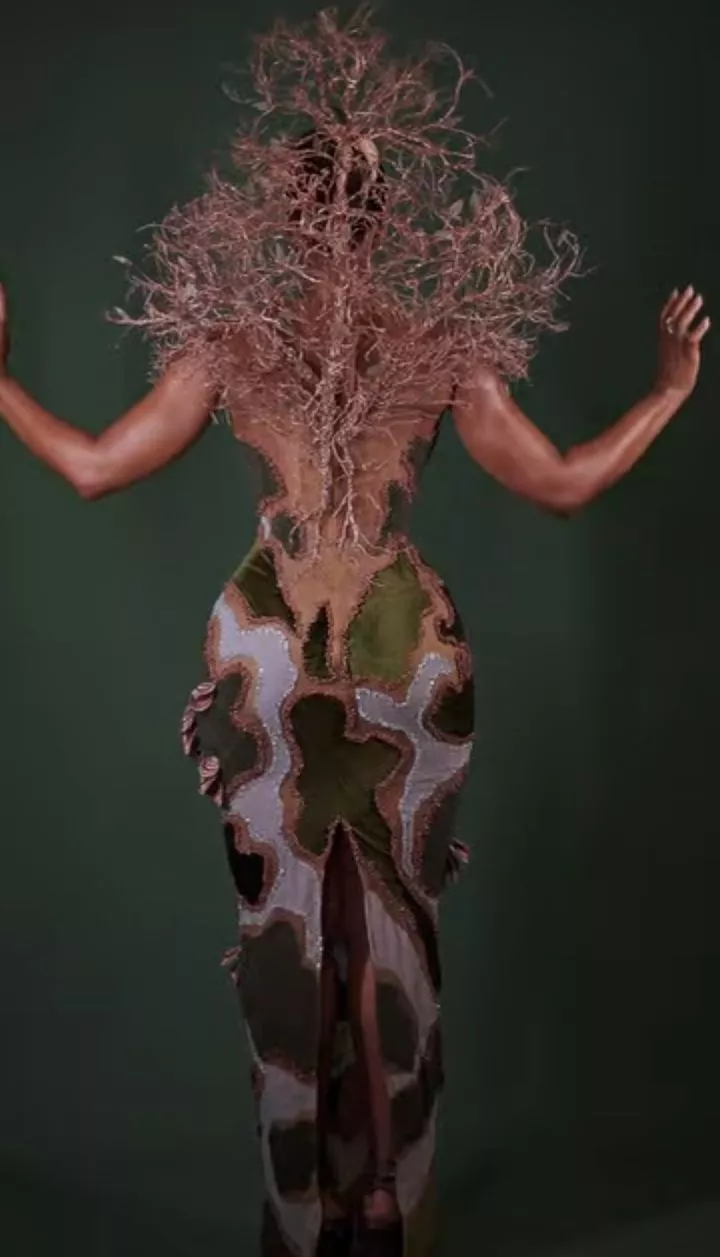 Actress, Osas Ighodaro and BBNaija Star Doyin Stun in Nature-Inspired Looks at AMVCA 2025 (Pictures)