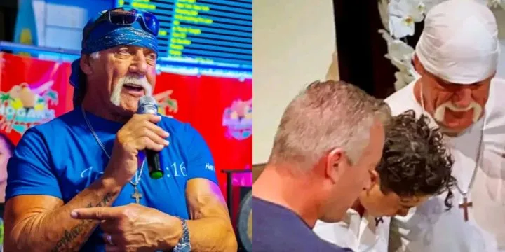 Old video of Hulk Hogan's baptisim emerges