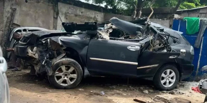 Painter takes client's Lexus to village only to crash it beyond repair