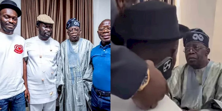 Shortly after declaring support for Tinubu, old video of Mr Jollof dragging the APC presidential flagbearer surfaces; Nigerians react