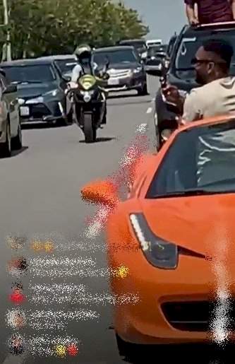 Abuja fans welcome BBNaija's Cross with over 200 power bikes and cars (Video)