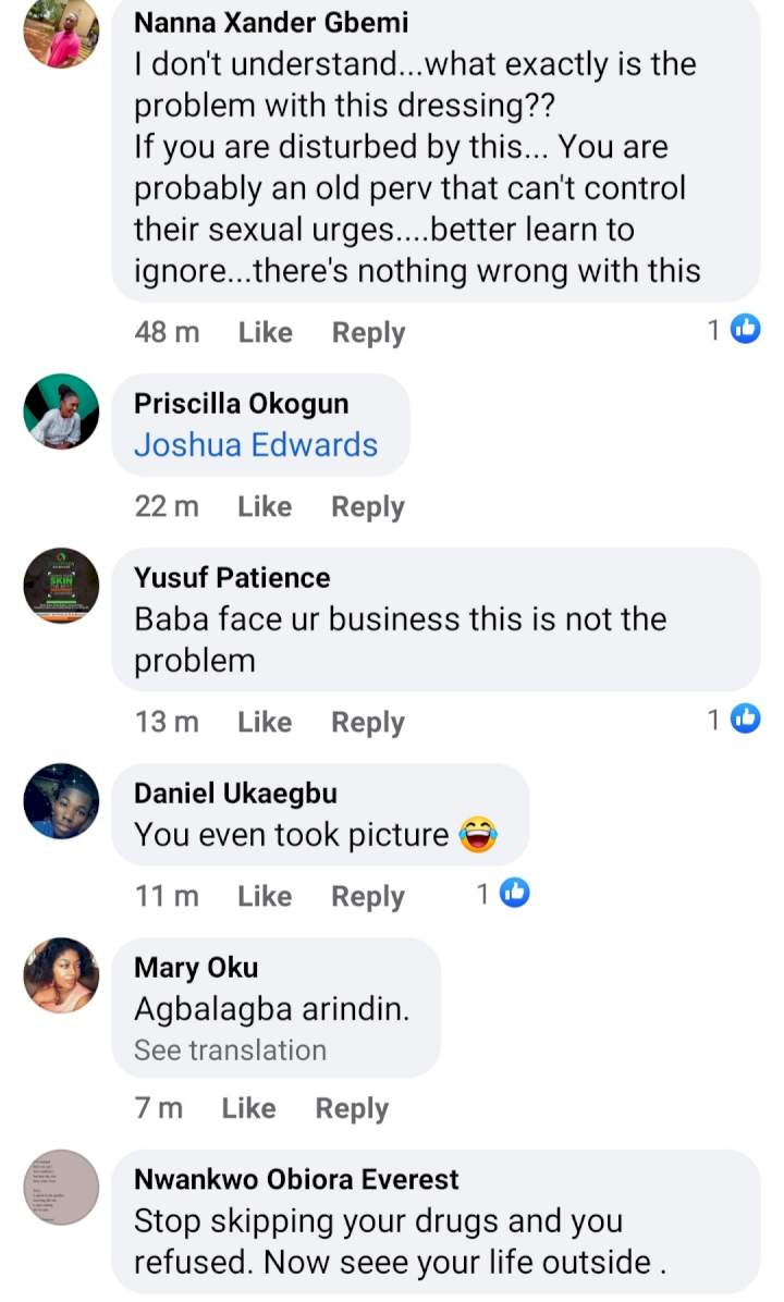 Man dragged for filth after taking photo of a lady and calling on the government to introduce mode of dressing for women
