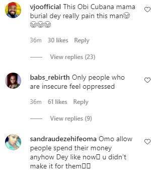 'Obi Cubana mama burial dey really pain this man' - Reactions as Reno Omokri says only people with inferiority complex oppress others with their money