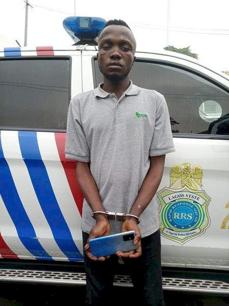 Police arrest serial phone thief two months after he was rescued from jungle justice for same crime in Lagos 