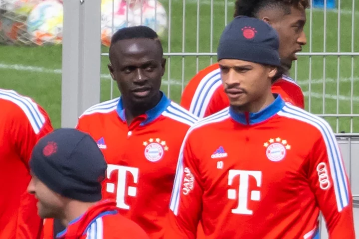 Sadio Mane and Leroy Sane were both back in Bayern Munich training on Thursday 