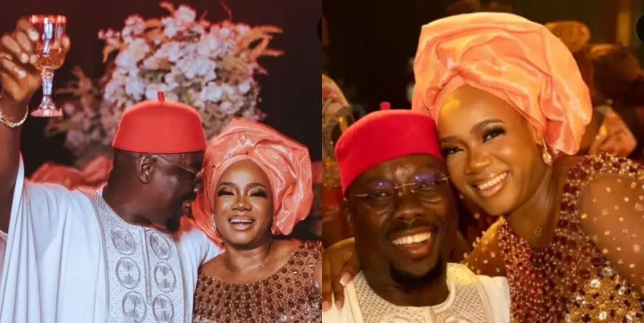 "When you go complete your wife's dowry?" - Man teases Obi Cubana as he celebrates 15th traditional wedding anniversary with his wife