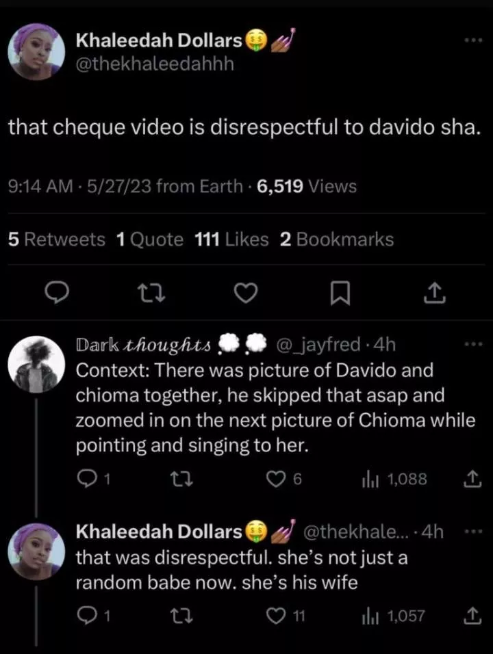 Cheque Issues public apology to Davido over alleged disrespect to Chioma